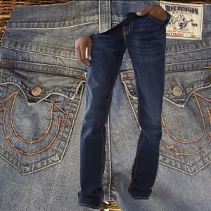 True Religion Ricky Big T Stitch Straight Jean